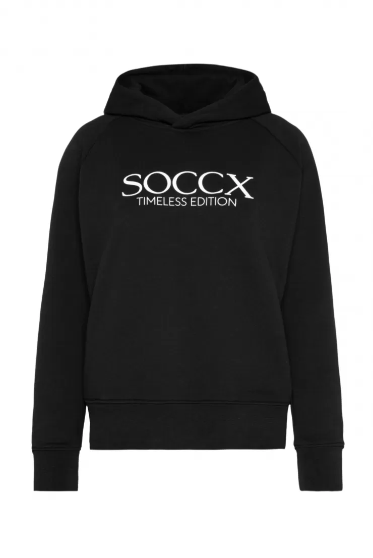 CAMP DAVID & SOCCX Kapuzensweatshirt mit Logo Print black Shop