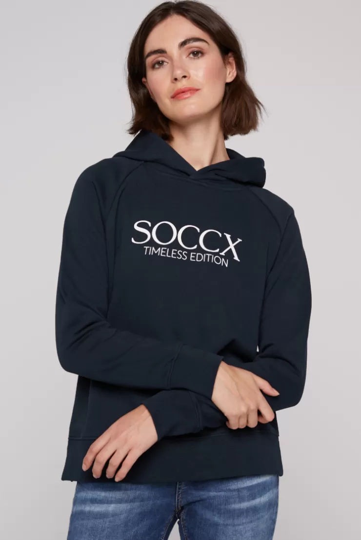 CAMP DAVID & SOCCX Kapuzensweatshirt mit Logo Print blue navy bluenavy Flash Sale