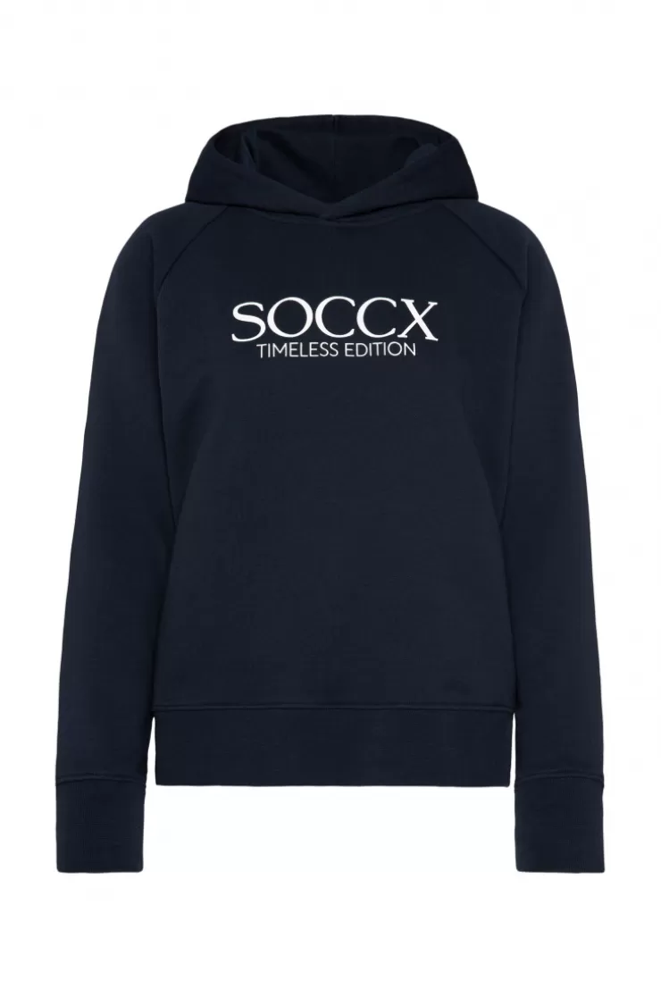 CAMP DAVID & SOCCX Kapuzensweatshirt mit Logo Print blue navy bluenavy Flash Sale