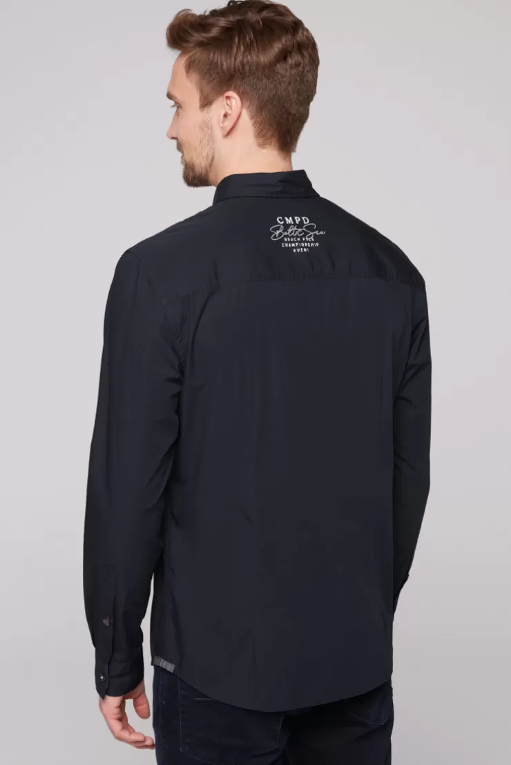 CAMP DAVID & SOCCX Langarmhemd mit Color-Blocking und Artworks blue navy bluenavy Best Sale