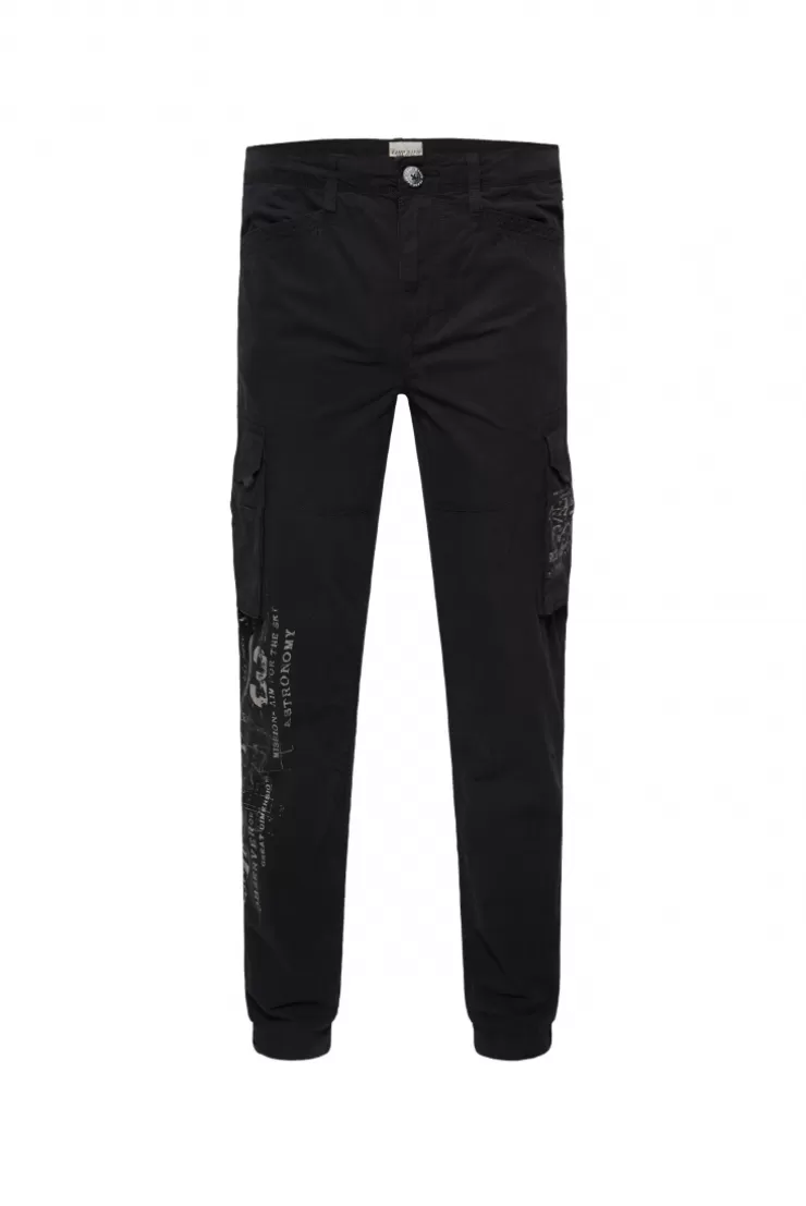 CAMP DAVID & SOCCX Leichte Cargohose mit Label Prints black Shop