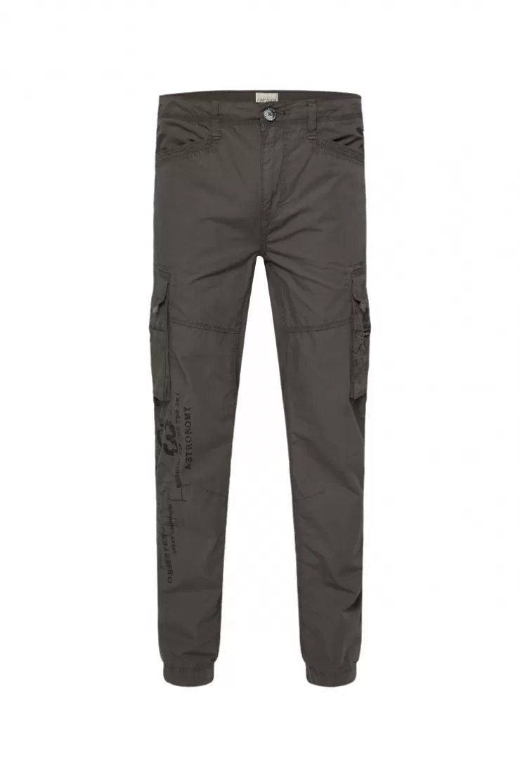 CAMP DAVID & SOCCX Leichte Cargohose mit Label Prints mud Hot