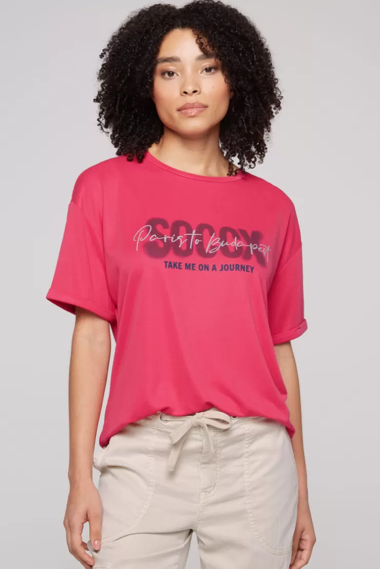 CAMP DAVID & SOCCX Oversized T-Shirt mit Logo Artwork pinky red pinkyred Shop