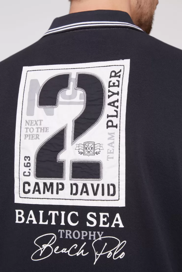 CAMP DAVID & SOCCX Pikee-Polo mit Color-Blocking und Artworks tan Shop