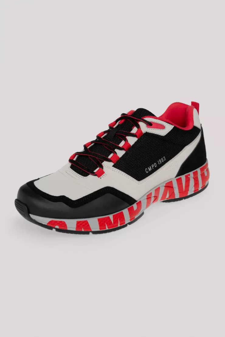 CAMP DAVID & SOCCX Power Sneaker im Materialmix mit XL-Logo black Sale