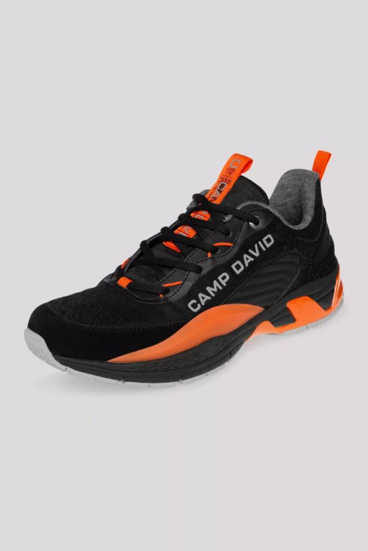 CAMP DAVID & SOCCX Premium Sneaker im Knit-Design mit 3D-Rubber-Elementen black Hot