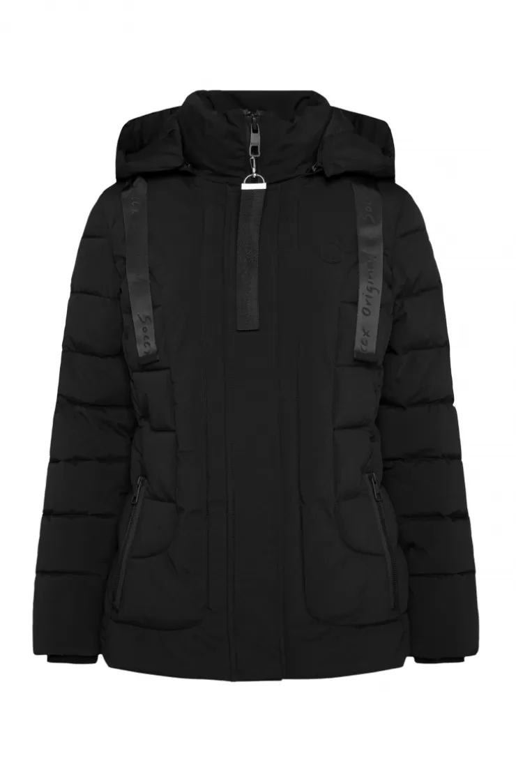 CAMP DAVID & SOCCX Puffer-Jacke mit abtrennbarer Kapuze black Fashion