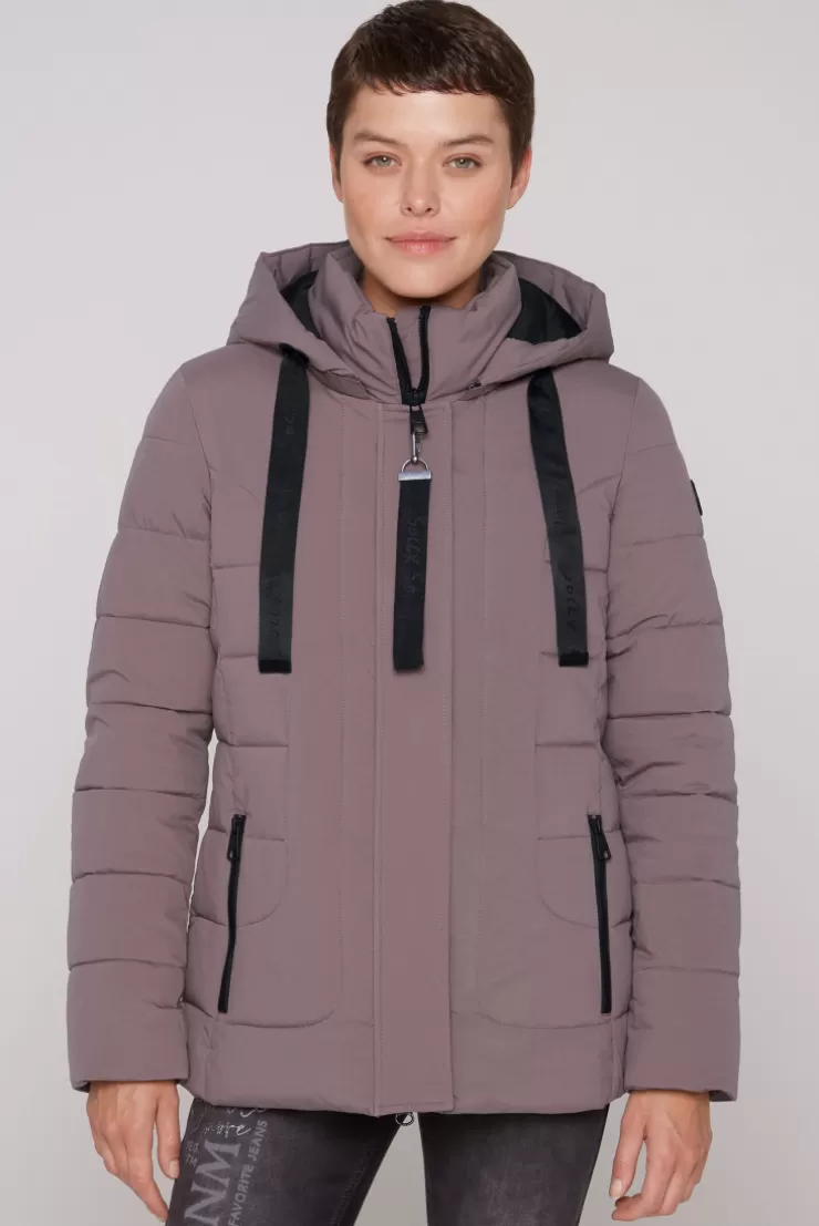 CAMP DAVID & SOCCX Puffer-Jacke mit abtrennbarer Kapuze brown Sale