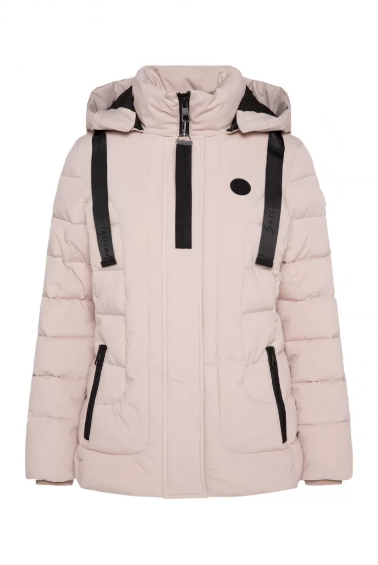 CAMP DAVID & SOCCX Puffer-Jacke mit abtrennbarer Kapuze light beige lightbeige Fashion