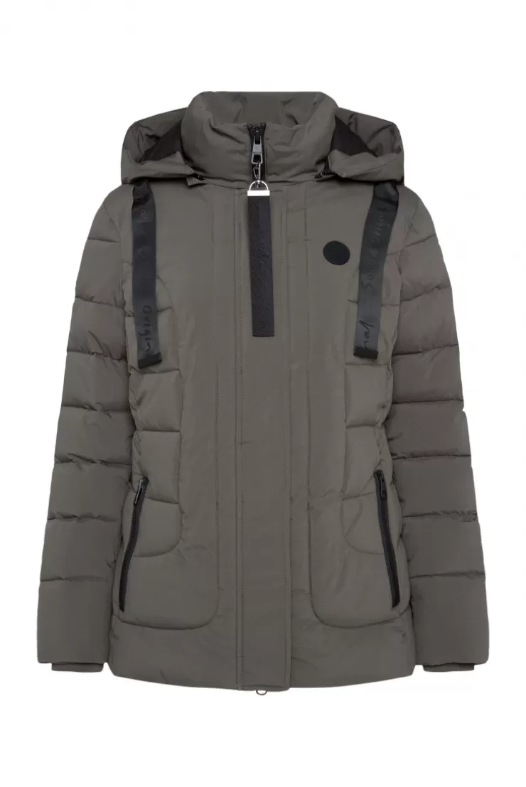 CAMP DAVID & SOCCX Puffer-Jacke mit abtrennbarer Kapuze olive Best