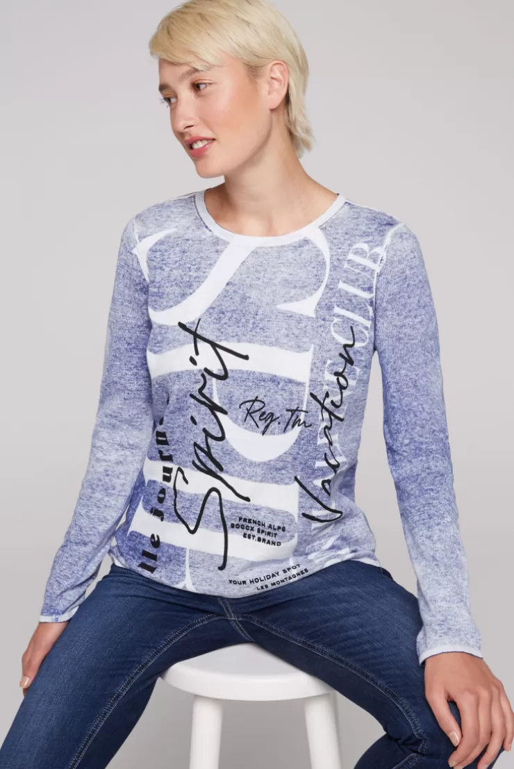 CAMP DAVID & SOCCX Pullover mit Acid Prints vividblue Online