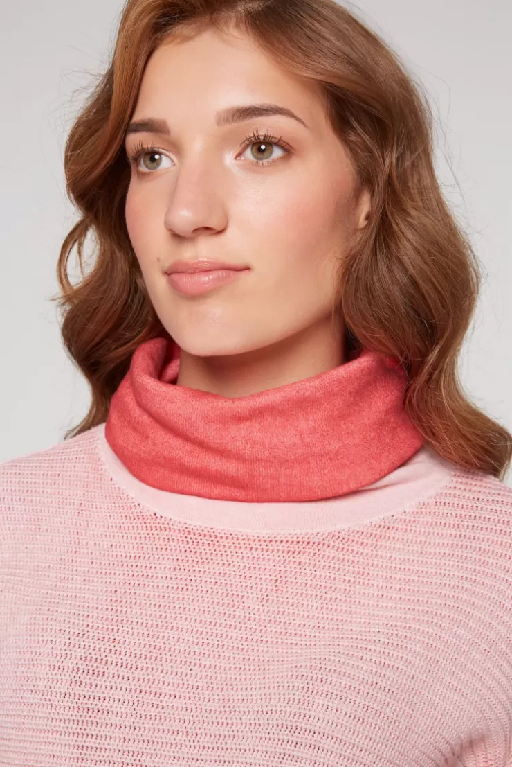 CAMP DAVID & SOCCX Pullover Oil Dyed mit Rollkragen und Intarsia-Logo pure coral purecoral Hot