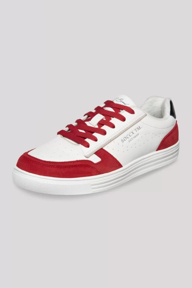 CAMP DAVID & SOCCX Retro Sneaker clear red/white clearred/white Cheap