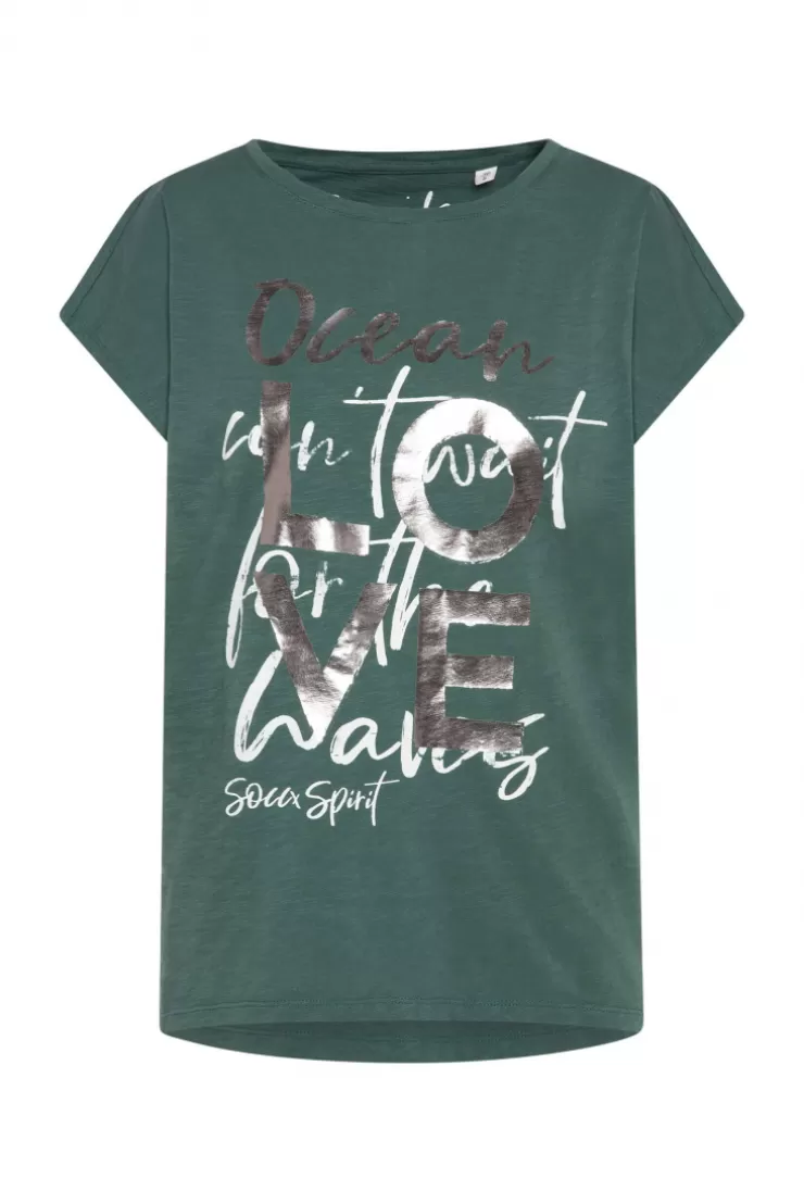 CAMP DAVID & SOCCX Ärmelloses Shirt mit Folienprint dark green darkgreen Fashion