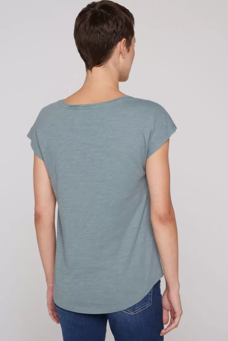 CAMP DAVID & SOCCX Ärmelloses Shirt mit V-Ausschnitt und Artwork grey green | L greygreen Best Sale
