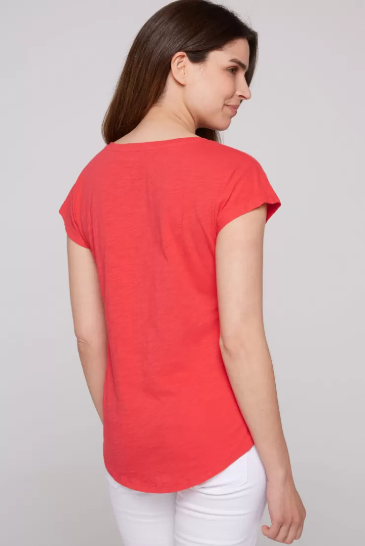 CAMP DAVID & SOCCX Ärmelloses Shirt mit V-Ausschnitt und Artwork skipper red | M skipperred New