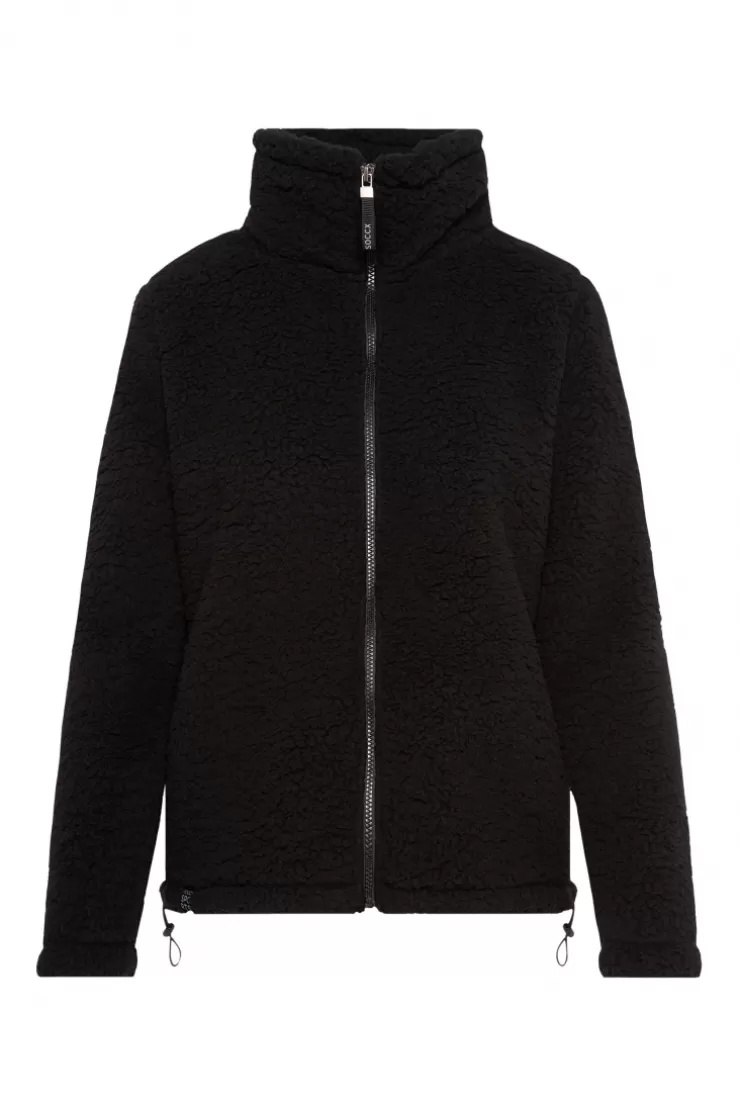 CAMP DAVID & SOCCX Sport-Jacke im Sherpa-Look black Outlet