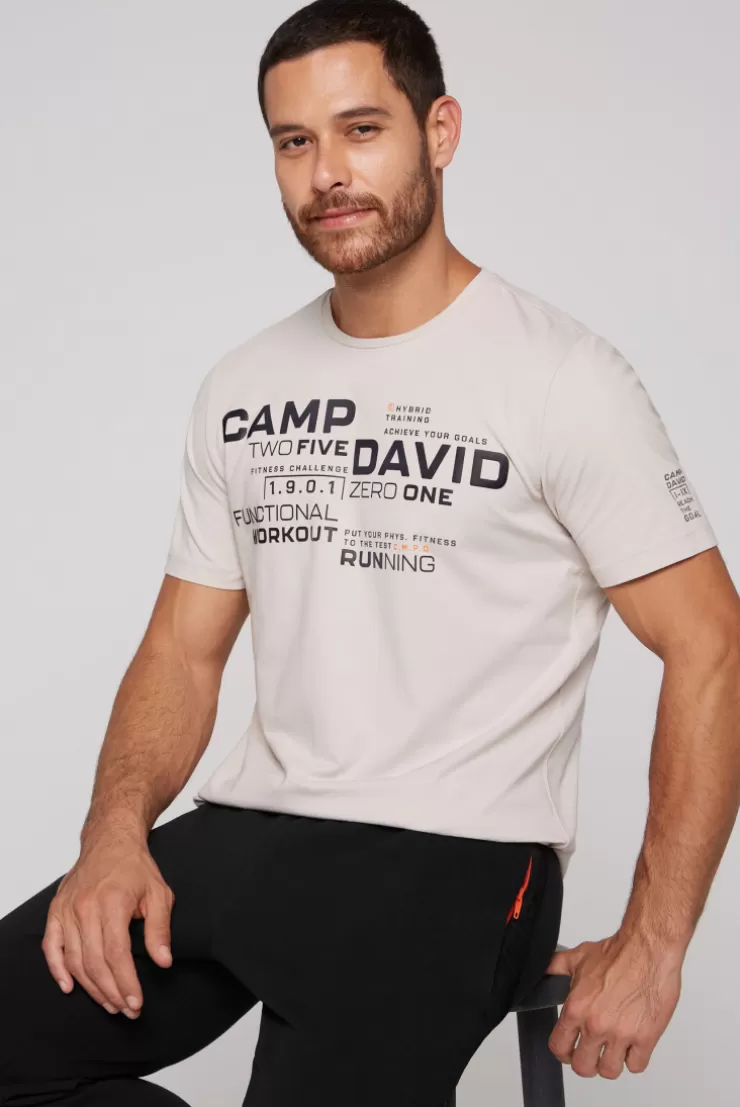 CAMP DAVID & SOCCX Sport-T-Shirt mit Artwork shell Discount