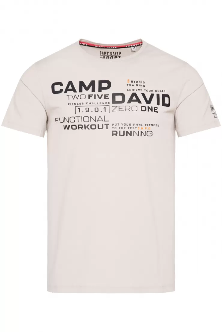 CAMP DAVID & SOCCX Sport-T-Shirt mit Artwork shell Discount