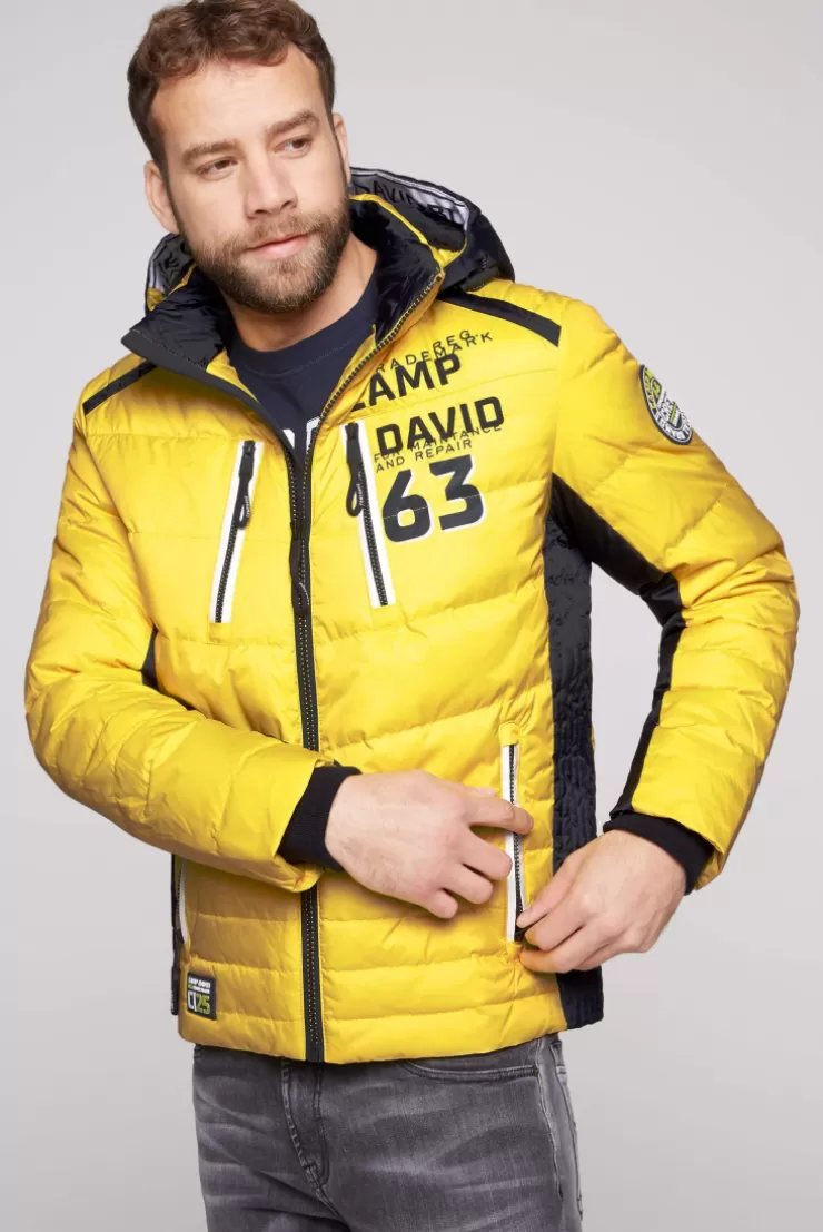 CAMP DAVID & SOCCX Steppjacke im Colour Design mit Logo Artworks yellow sun yellowsun Best