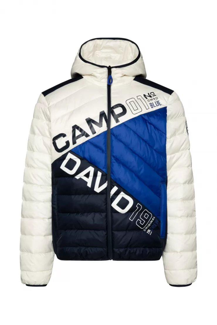 CAMP DAVID & SOCCX Steppjacke mit Colour-Blocking und Rücken-Print kitt Best Sale