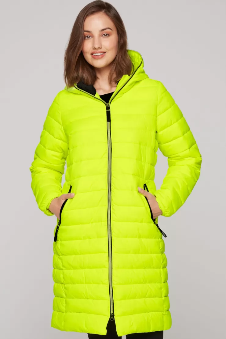 CAMP DAVID & SOCCX Stepp-Parka mit Kapuze und Rücken-Print yellow lime yellowlime Store