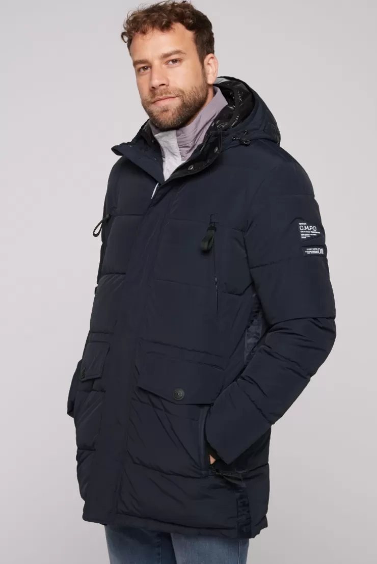 CAMP DAVID & SOCCX Stepp-Parka mit Kapuzen-Layering blue navy bluenavy Shop