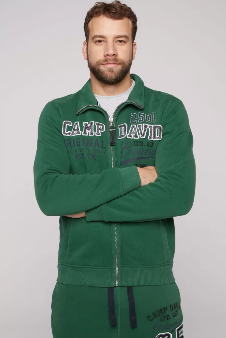 CAMP DAVID & SOCCX Sweatjacke mit Artwork im Retro-Style raw green rawgreen Best