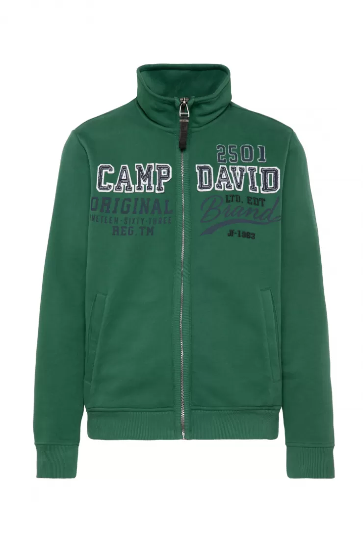 CAMP DAVID & SOCCX Sweatjacke mit Artwork im Retro-Style raw green rawgreen Best