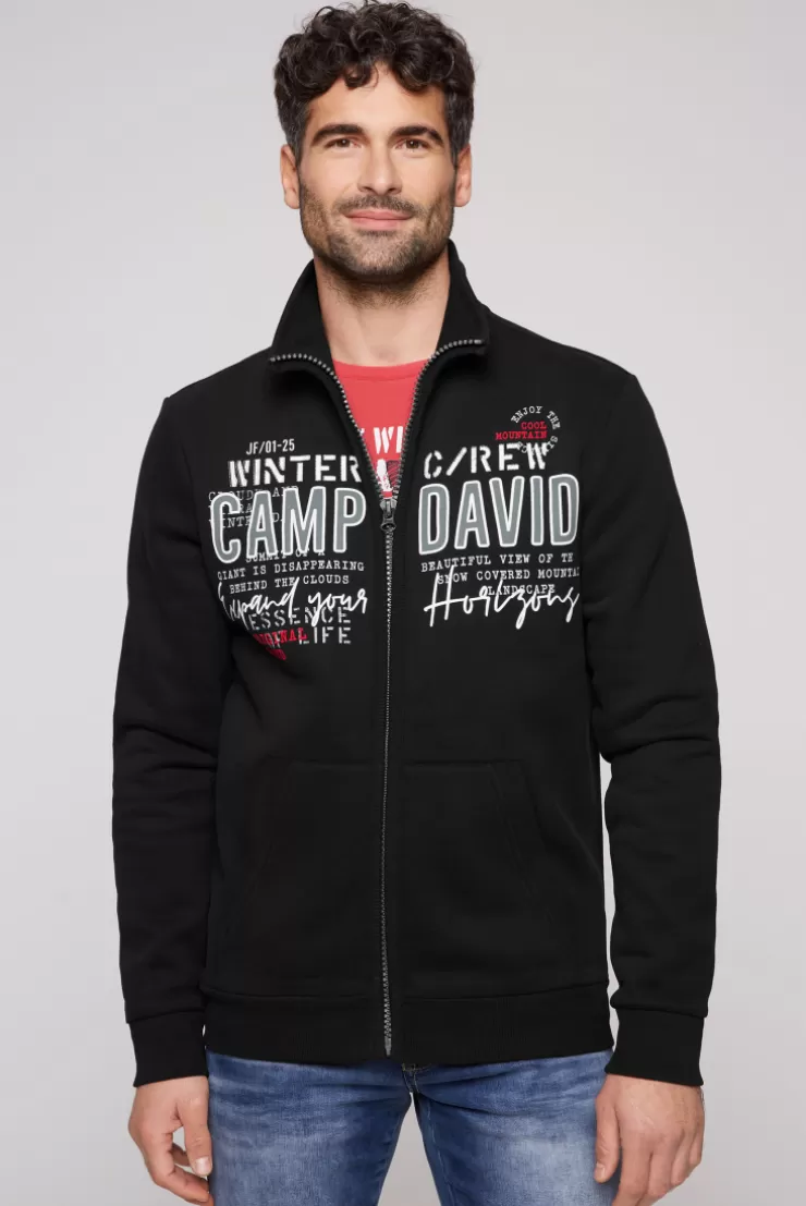 CAMP DAVID & SOCCX Sweatjacke mit Logo Artwork black New