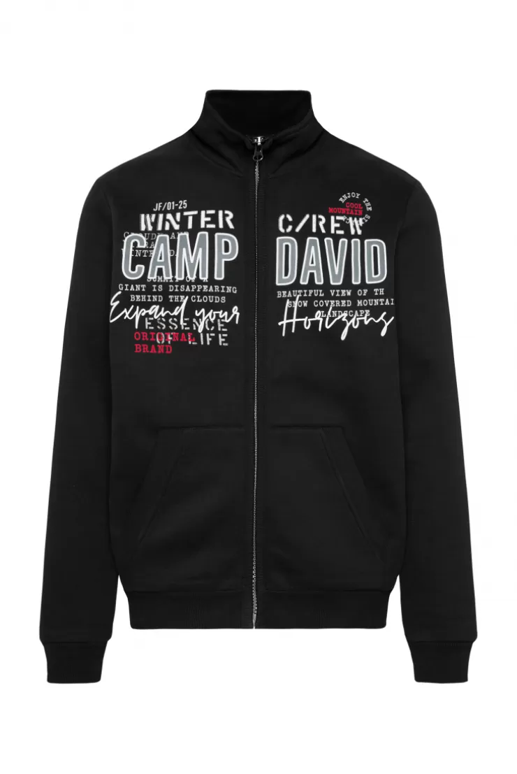 CAMP DAVID & SOCCX Sweatjacke mit Logo Artwork black New