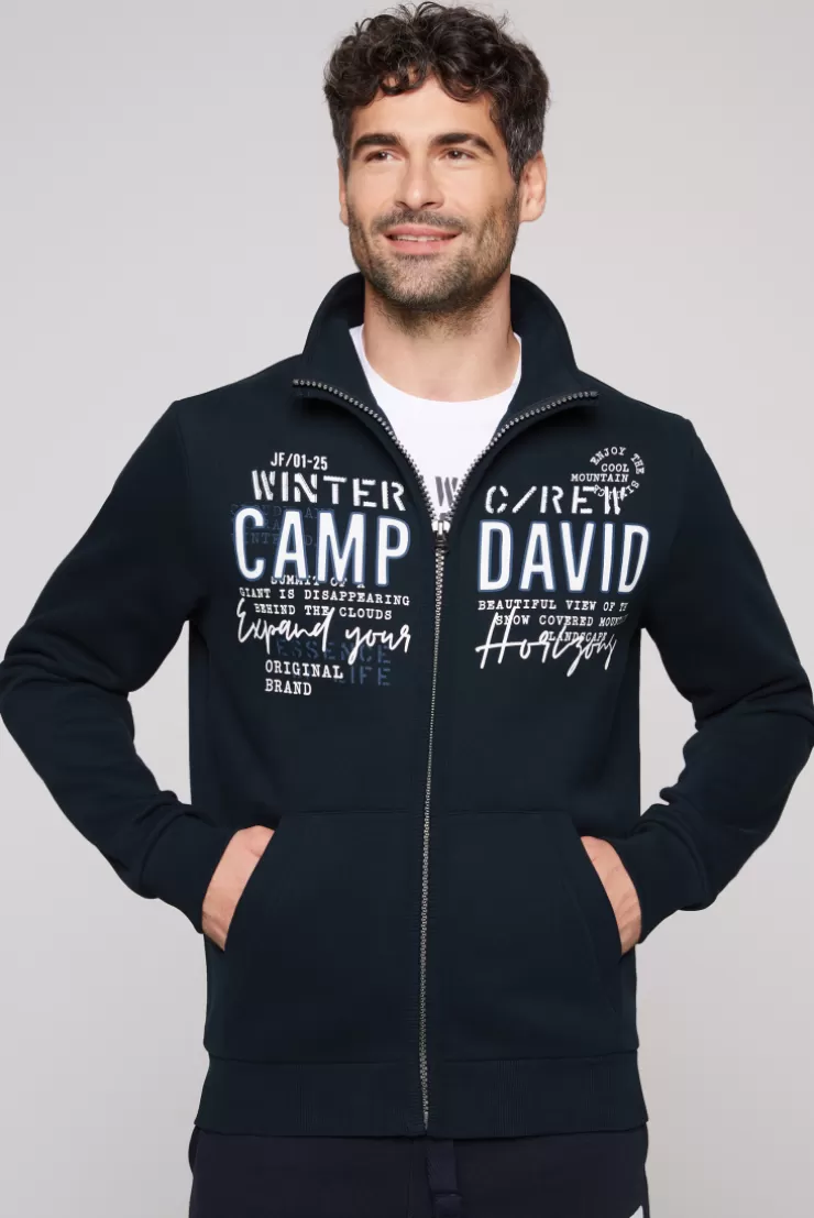 CAMP DAVID & SOCCX Sweatjacke mit Logo Artwork blue navy bluenavy Fashion