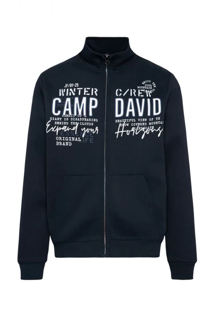 CAMP DAVID & SOCCX Sweatjacke mit Logo Artwork blue navy bluenavy Fashion