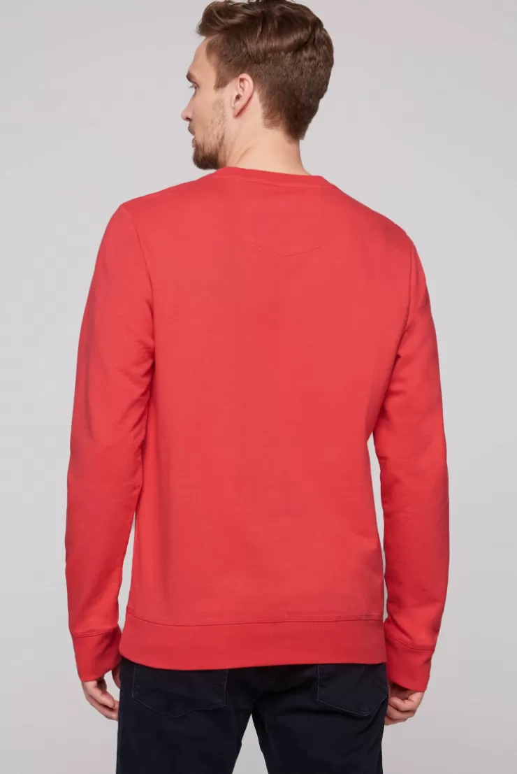 CAMP DAVID & SOCCX Sweatshirt mit Logo Print skipper red skipperred Clearance