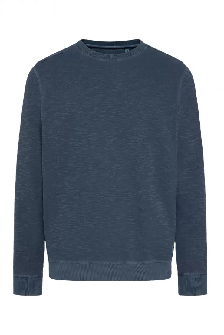 CAMP DAVID & SOCCX Sweatshirt mit Used-Waschung blue navy bluenavy Cheap