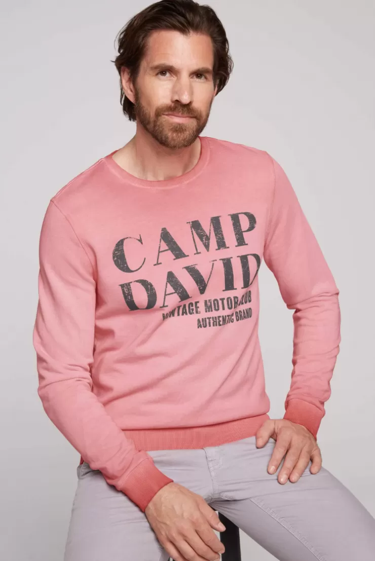 CAMP DAVID & SOCCX Sweatshirt mit Vintage Print sunrise Cheap