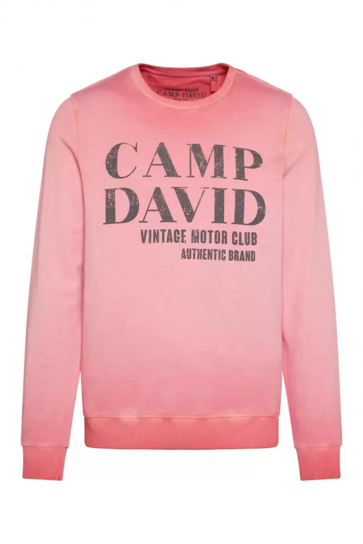 CAMP DAVID & SOCCX Sweatshirt mit Vintage Print sunrise Cheap