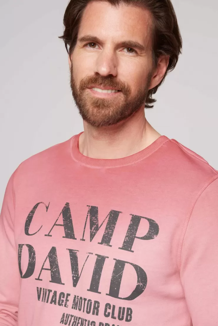 CAMP DAVID & SOCCX Sweatshirt mit Vintage Print sunrise Cheap