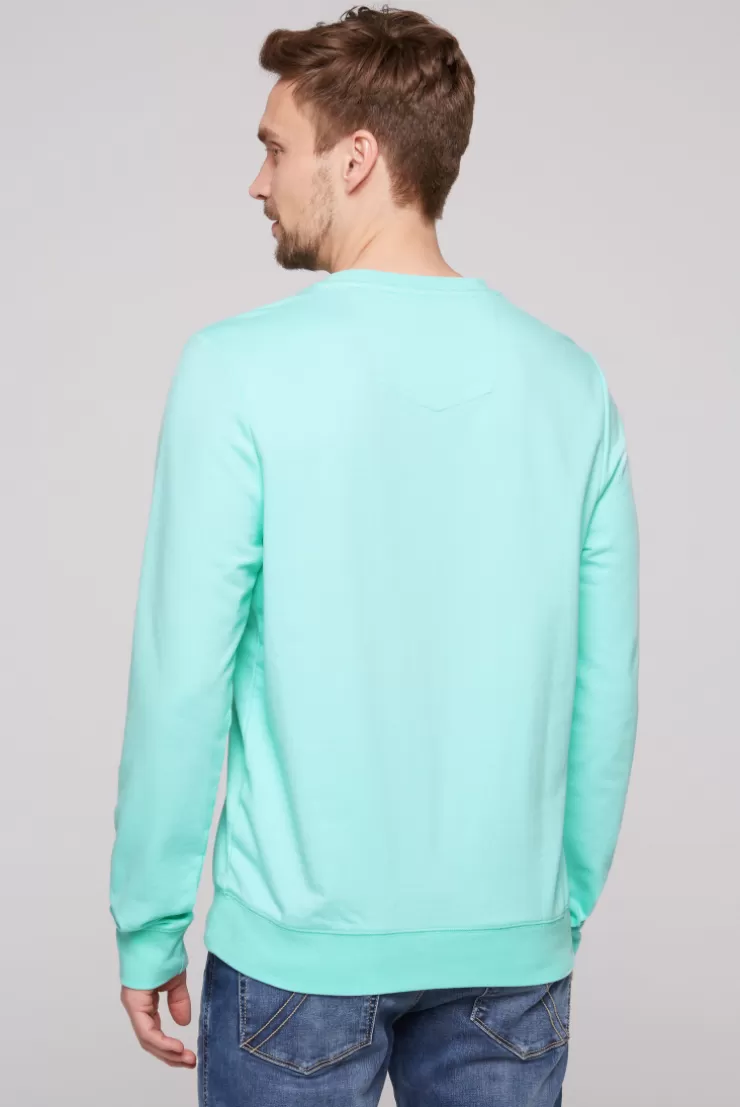 CAMP DAVID & SOCCX Sweatshirt mit Wording Print aqua green | M aquagreen Hot