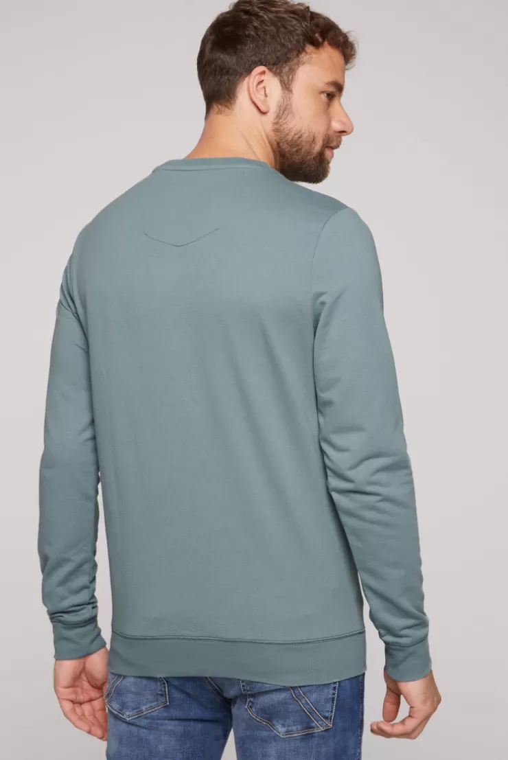 CAMP DAVID & SOCCX Sweatshirt mit Wording Print grey green | S greygreen Shop