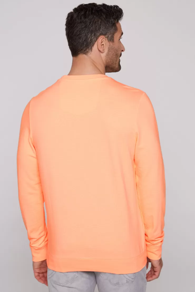 CAMP DAVID & SOCCX Sweatshirt mit Wording Print speed orange speedorange Cheap