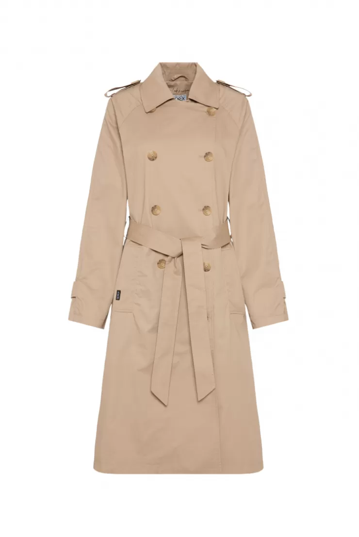 CAMP DAVID & SOCCX Trenchcoat mit Bindegürtel dark stone beige darkstonebeige Cheap