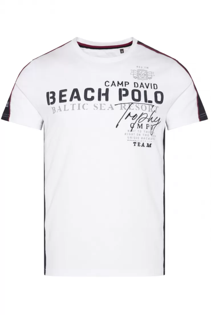 CAMP DAVID & SOCCX T-Shirt mit Color-Blocking und Artwork opticwhite Online