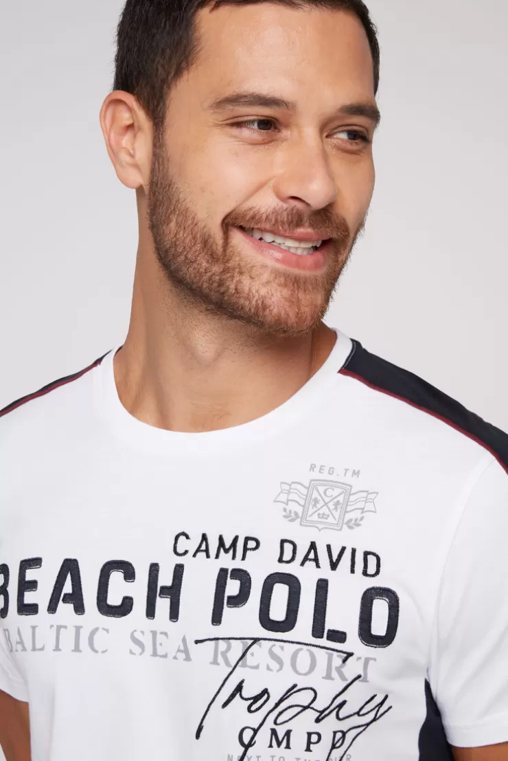 CAMP DAVID & SOCCX T-Shirt mit Color-Blocking und Artwork opticwhite Online