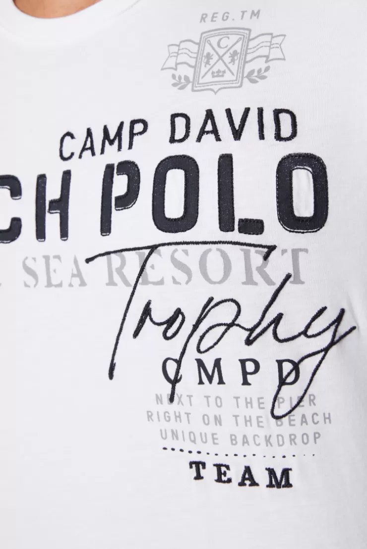 CAMP DAVID & SOCCX T-Shirt mit Color-Blocking und Artwork opticwhite Online