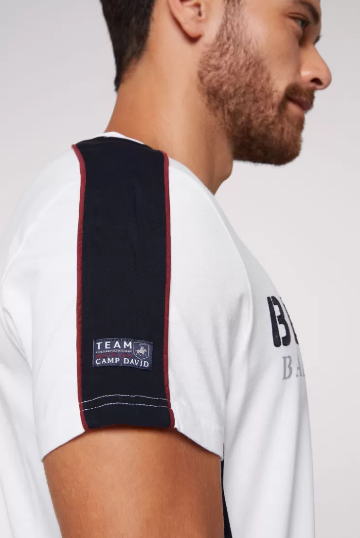 CAMP DAVID & SOCCX T-Shirt mit Color-Blocking und Artwork opticwhite Online