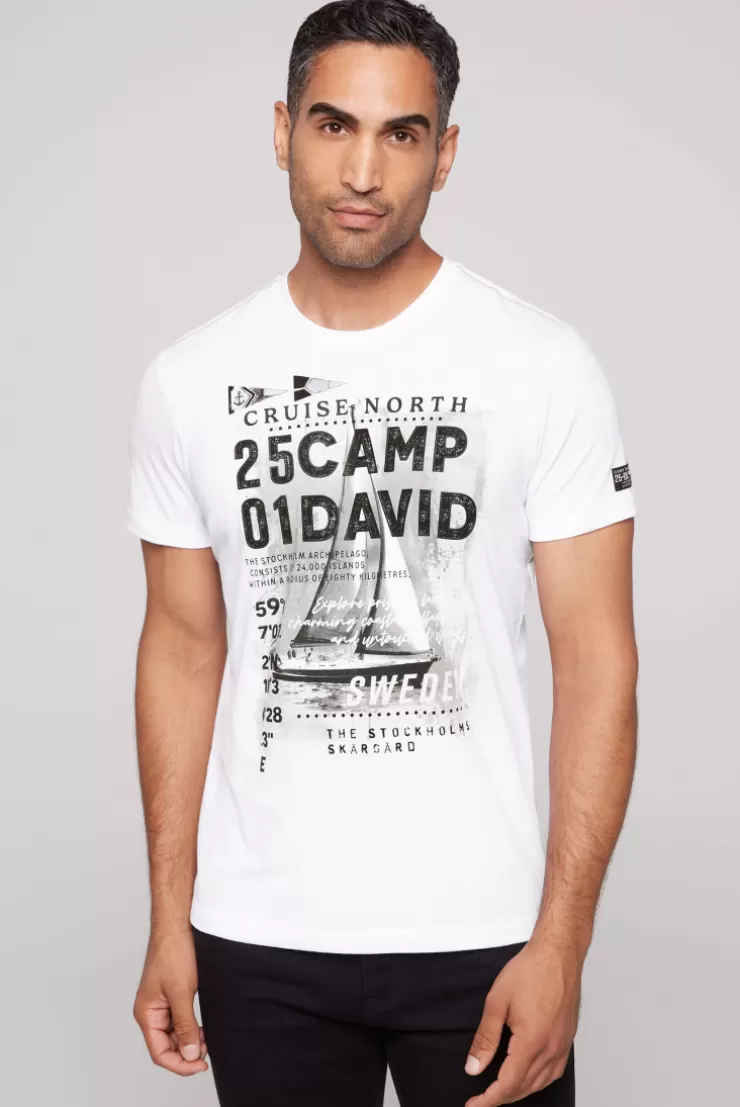 CAMP DAVID & SOCCX T-Shirt mit Photoprint opticwhite New