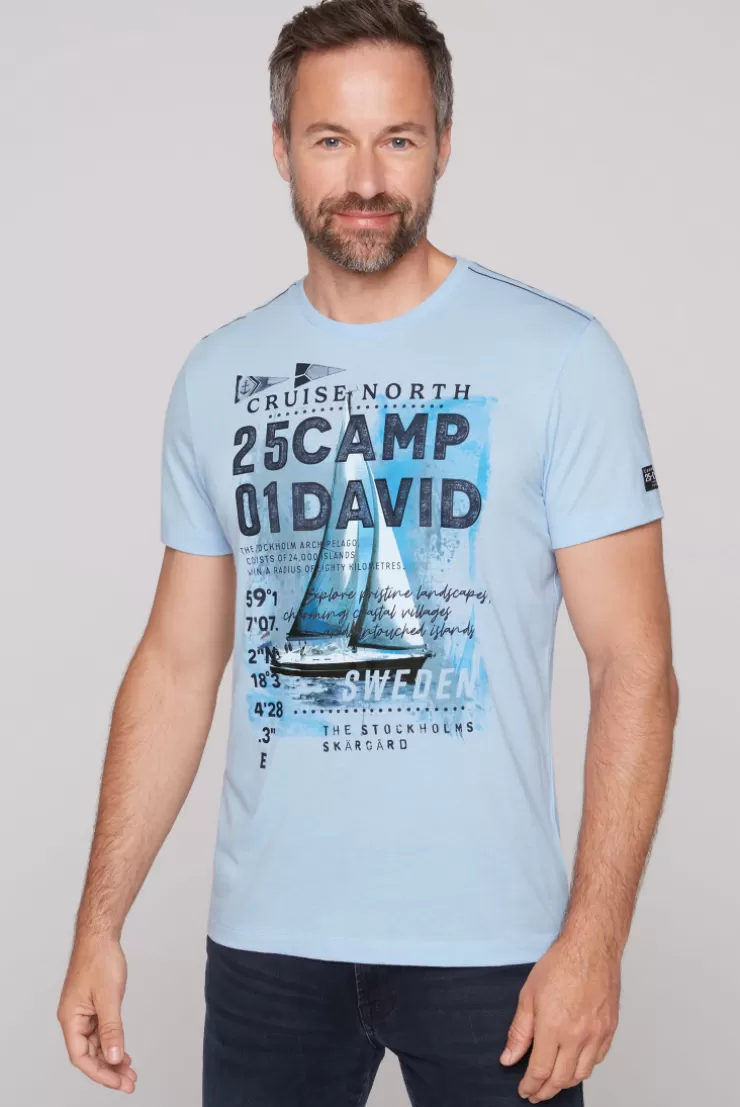 CAMP DAVID & SOCCX T-Shirt mit Photoprint summer blue summerblue Fashion