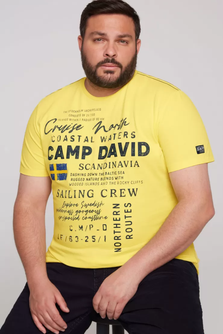 CAMP DAVID & SOCCX T-Shirt mit Print Artwork light lime lightlime Outlet