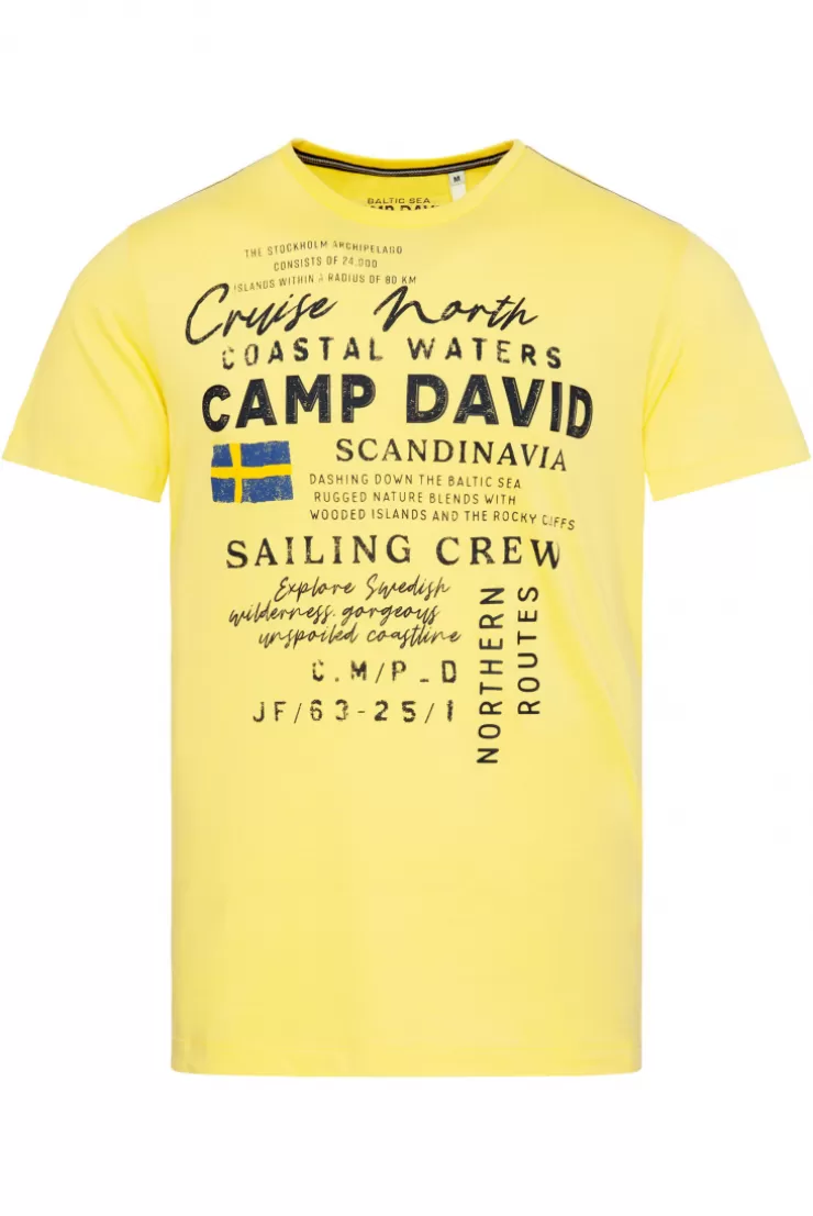 CAMP DAVID & SOCCX T-Shirt mit Print Artwork light lime lightlime Outlet